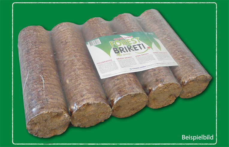 Holzbriketts Buche 10kg im Karton (99 Kart./Palette)